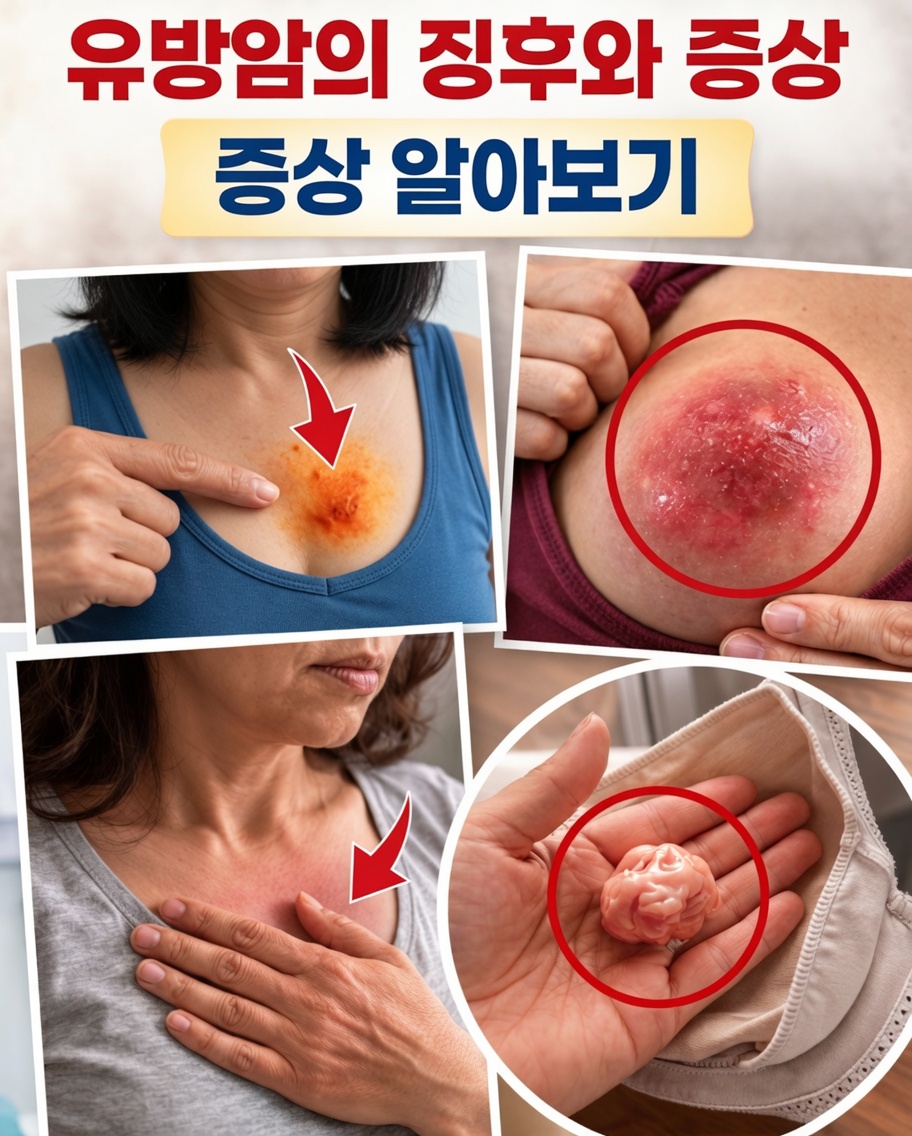 절대 무시해서는 안 되는 유방암의 10가지 경고 신호와 증상