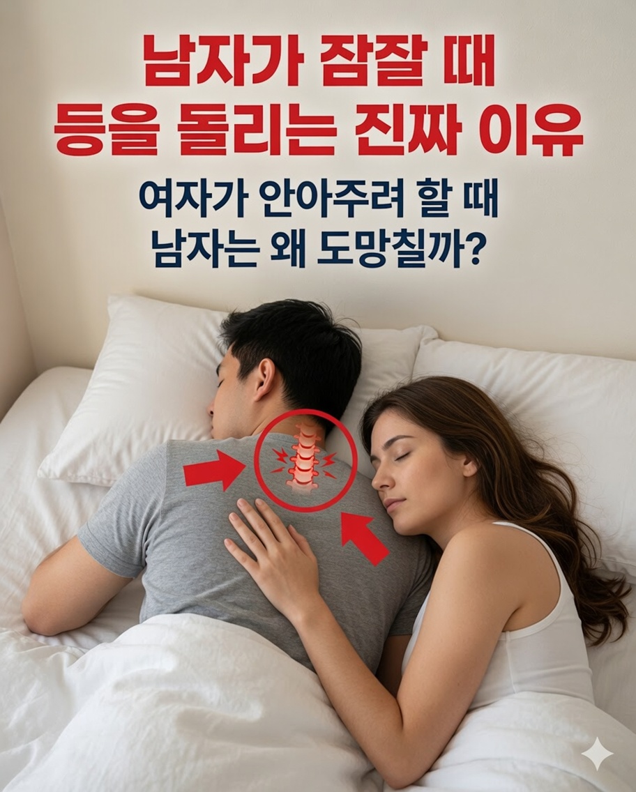 파트너의 등을 대고 자는 자세가 당신들의 관계에 대해 실제로 드러내는 것