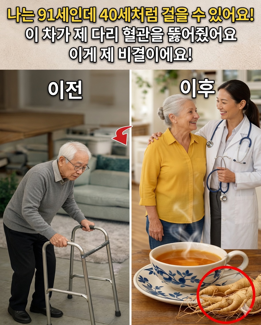 60세 이상? 이 3가지 차를 마셔 근육을 재건하고 다시 힘차게 걸으세요