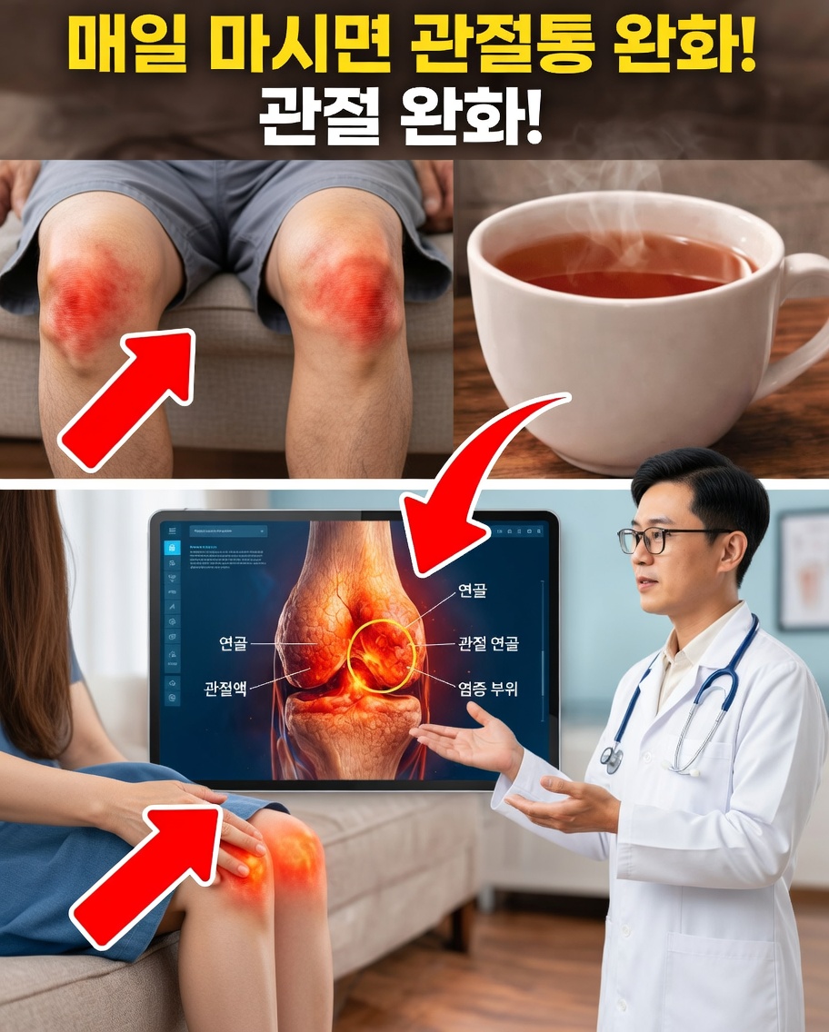 단 1컵! 아침에 이 간단한 음료가 노인들의 뻣뻣한 관절을 완화할 수 있을까?