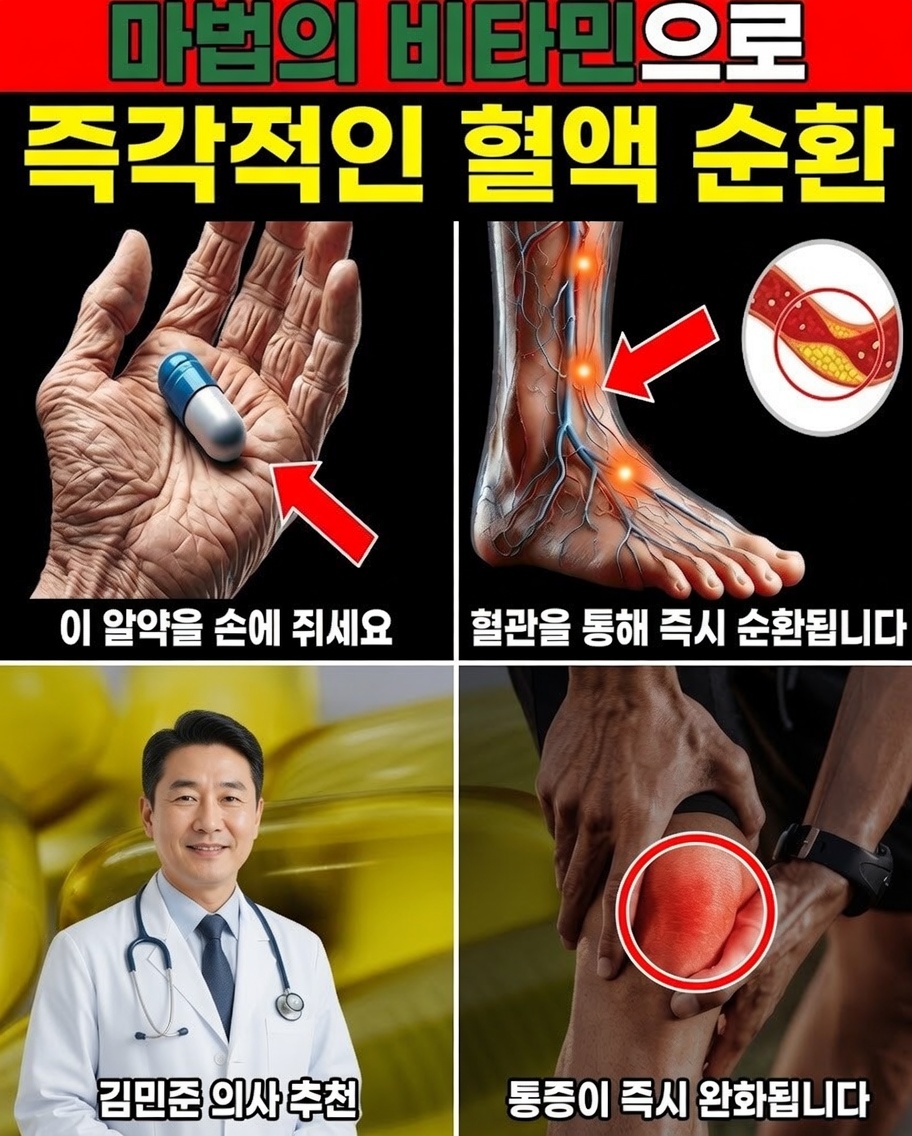 뼈만을 위한 게 아니다: 50세 이후 비타민 D의 숨겨진 혈액순환 개선 효과