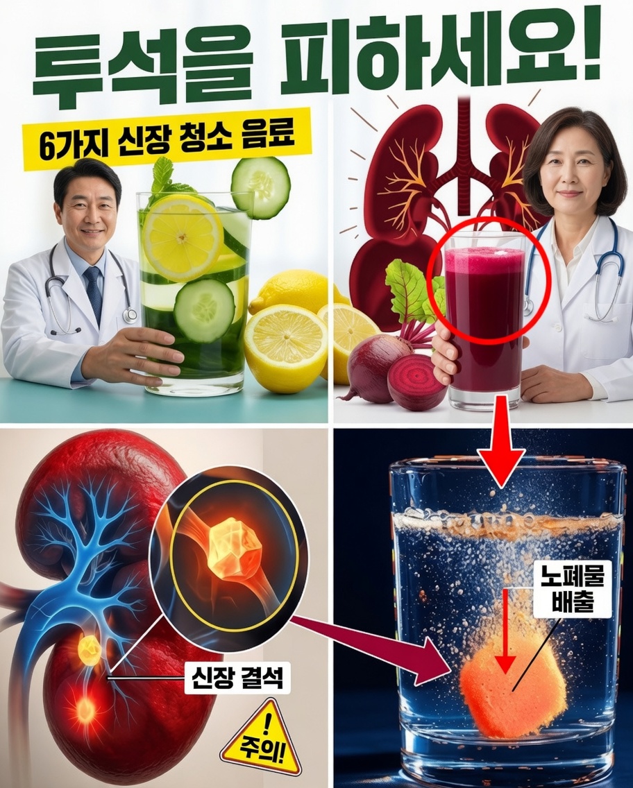 신장을 정화하고 활력을 되찾는 강력한 자연 음료 7가지