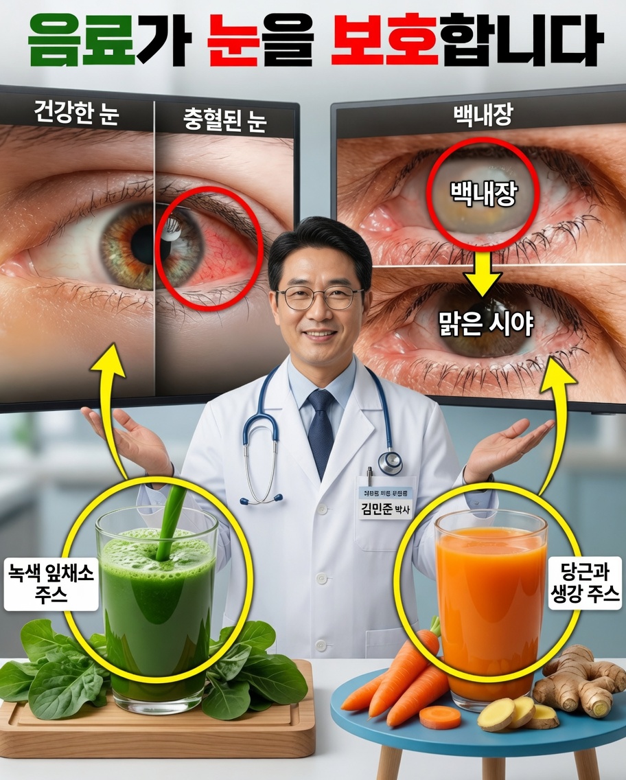 눈을 보호하고 자연스럽게 시력을 개선하는 기적의 음료 8가지