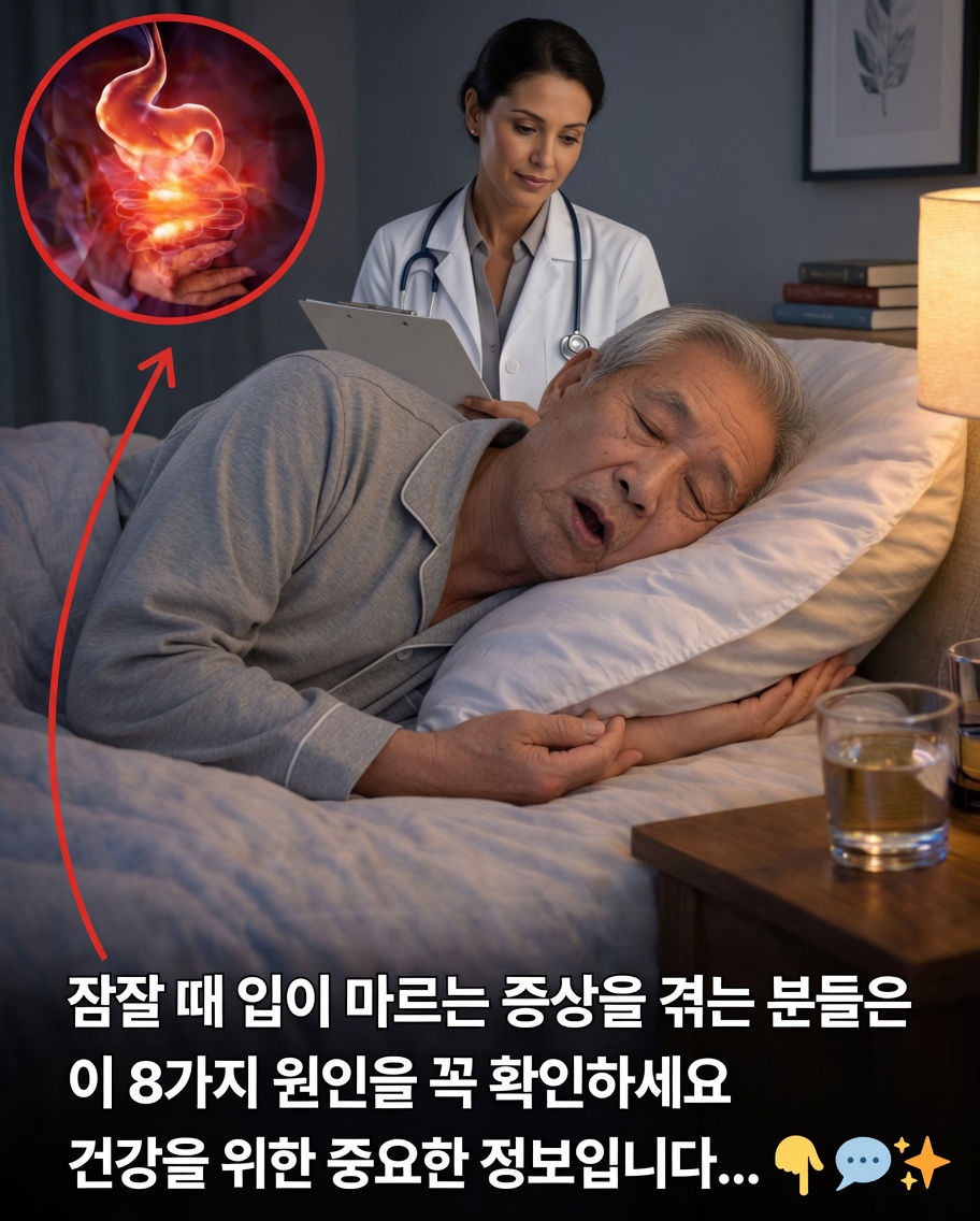 밤에 입이 마르는 증상: 예상치 못할 수 있는 흔한 원인 8가지