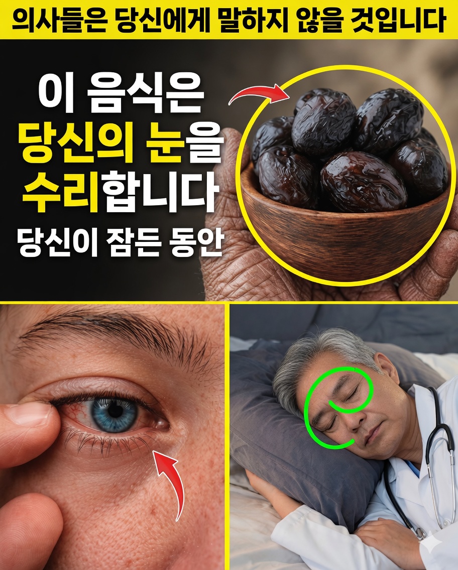 노인: 잠들기 전에 이 3가지 음식을 섭취해 눈을 회복하고 밤 동안 시력을 개선하세요