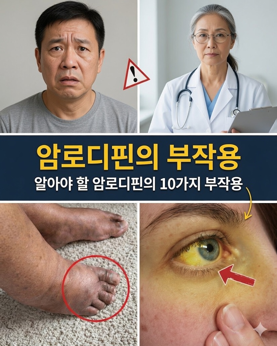 암로디핀의 가장 흔한 12가지 부작용과 이를 식별하는 방법을 알아보세요