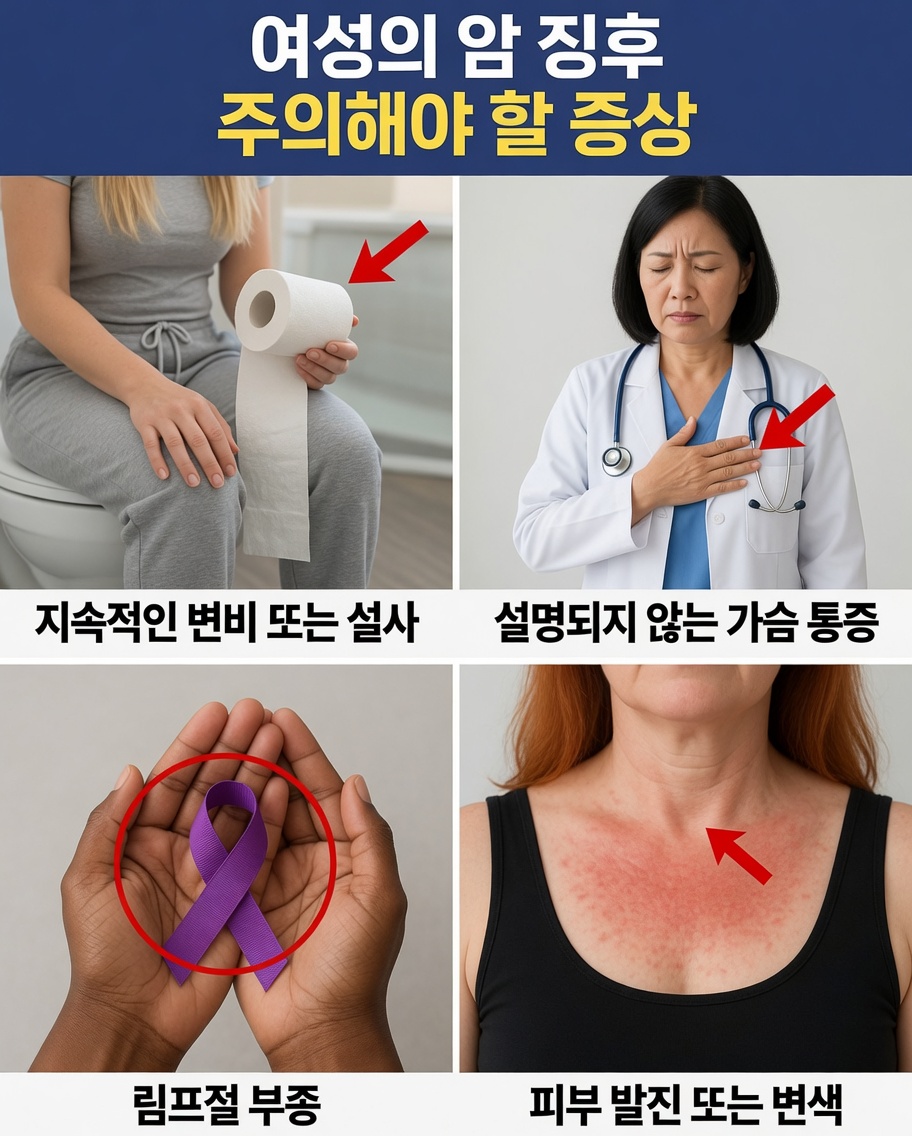 많은 여성이 무시하는 암의 경고 신호 14가지 – 너무 늦기 전에 기다리지 마세요