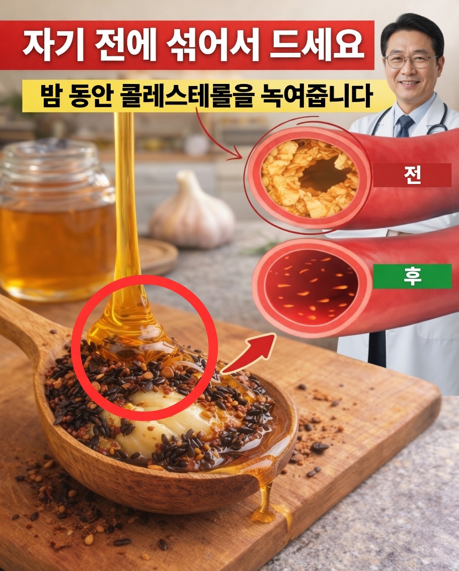 잠들기 전에 이 3가지 재료를 섞어 보세요 – 잠자는 동안 동맥이 이완되는 것을 확인하세요