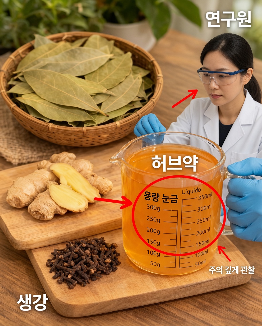 생강, 월계수, 계피, 정향차의 진정 효과를 발견하세요