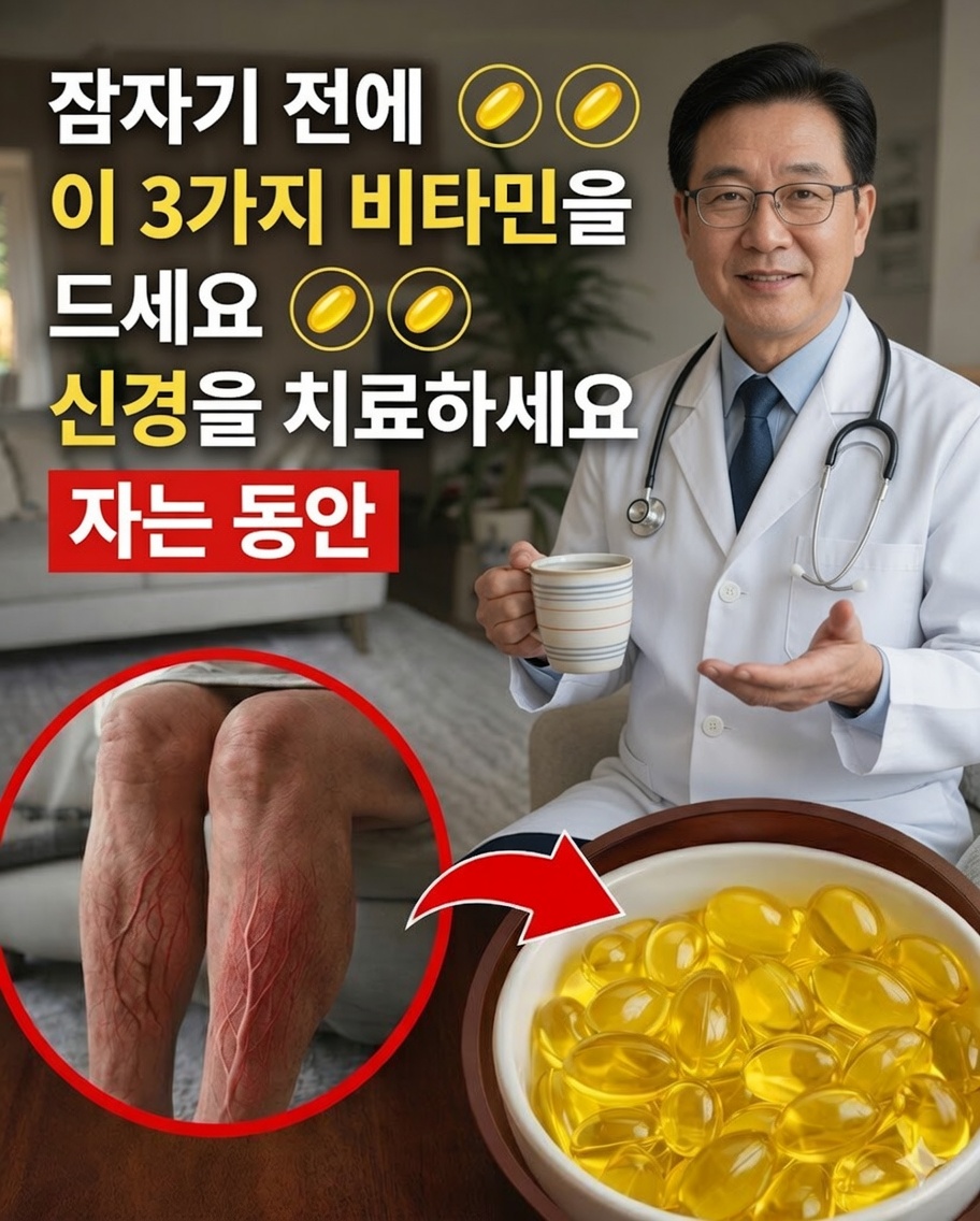 잠자는 동안 60세 이후 다리를 강화하는 데 도움이 될 수 있는 야간 비타민 3가지