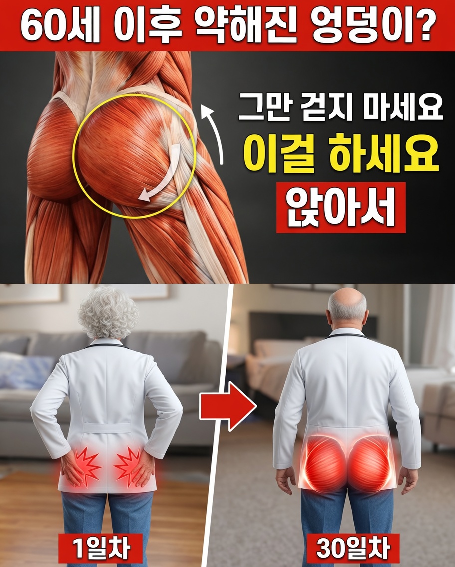 60세 이상? 둔근을 빠르게 강화하는 필수 운동 5가지 – 그리고 걷기만으로는 충분하지 않을 수 있는 이유