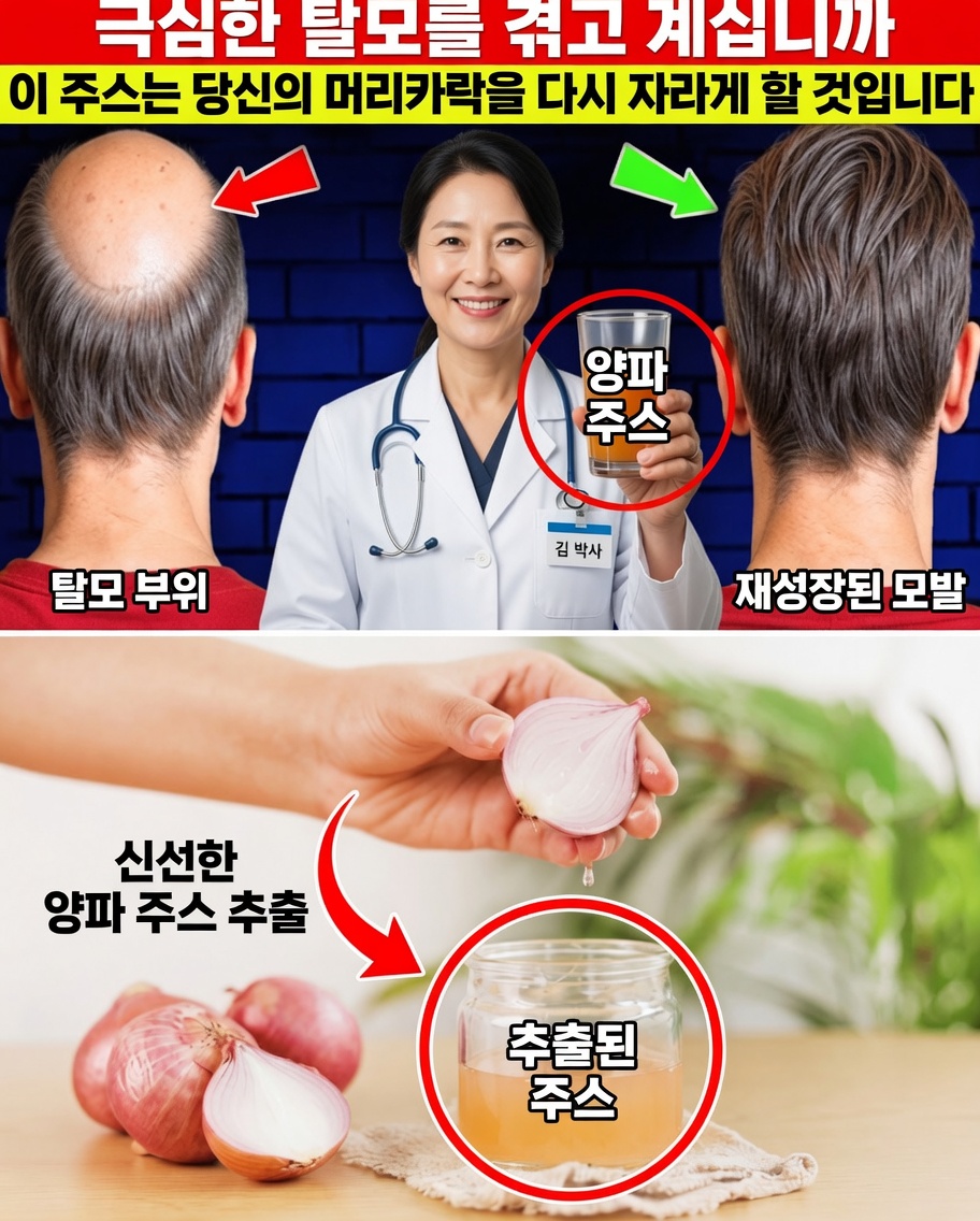 모발 성장을 위한 양파즙: 단 7일 만에 두피를 자연스럽게 정말 변화시킬 수 있을까?