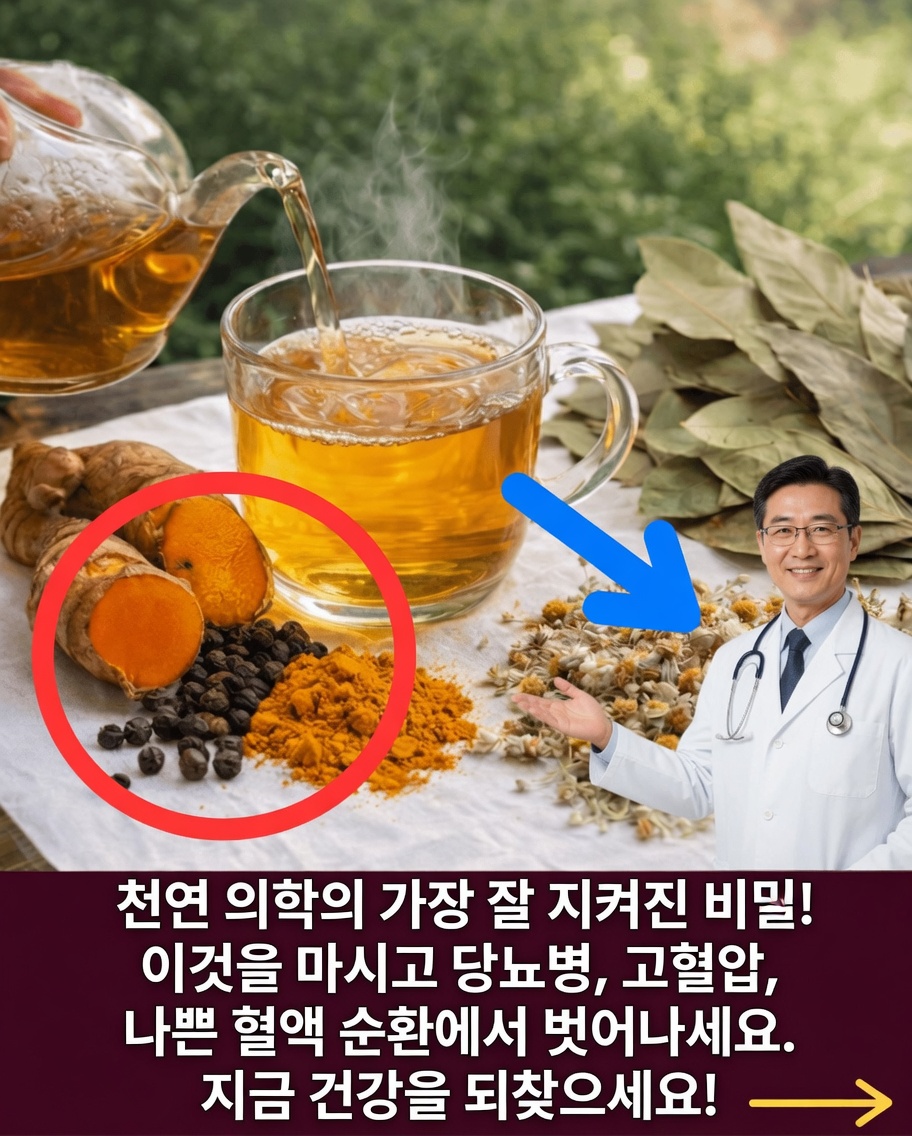 진정 효과가 있는 허브 음료 알아보기: 강황, 월계수잎, 후추가 매일의 웰빙에 도움이 되는 방법