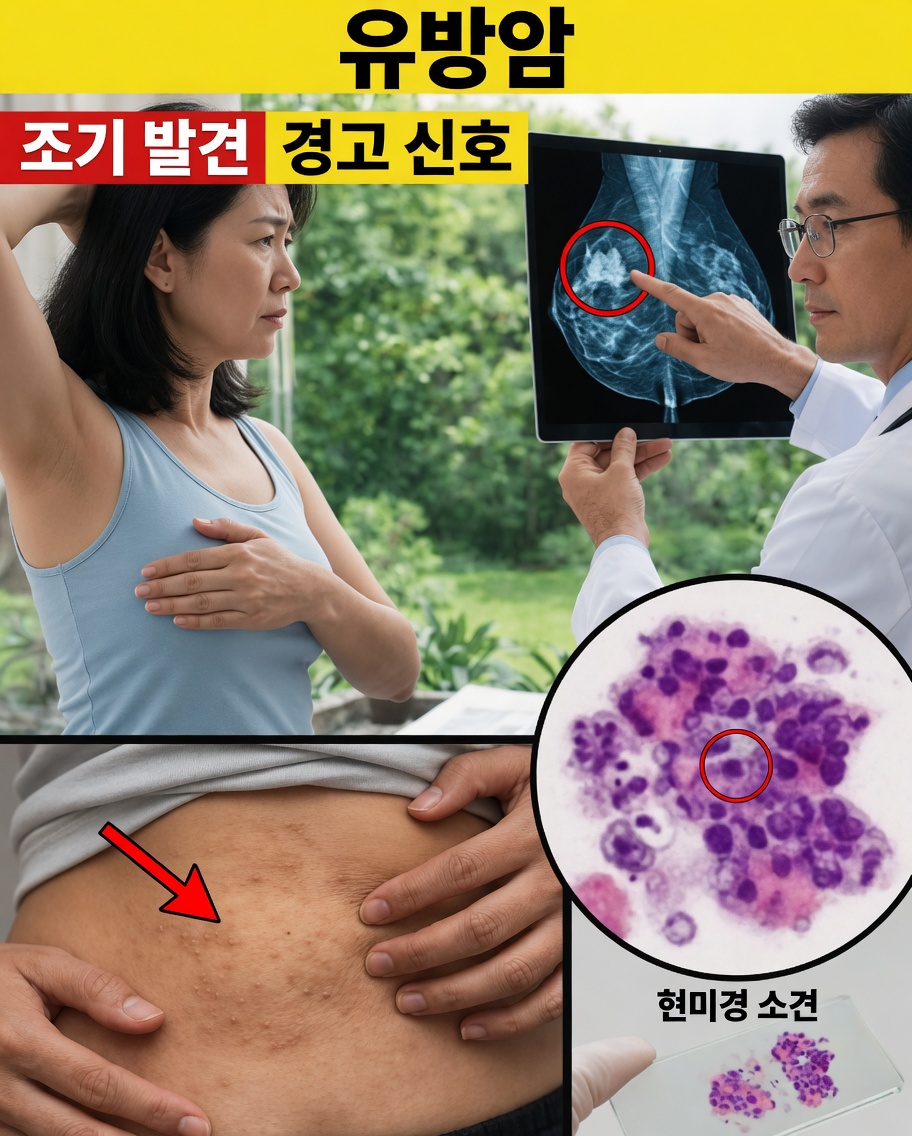 오늘 알아야 할 유방암의 10가지 경고 신호와 증상