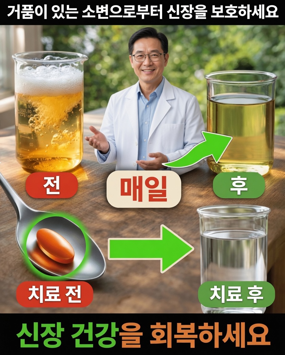 신장 건강을 지원하고 거품뇨를 자연스럽게 줄이는 데 도움이 되는 천연 음료 10가지