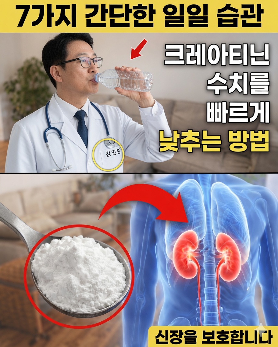 크레아티닌 수치를 건강하게 유지하고 신장을 보호하는 데 도움이 되는 7가지 간단한 일일 습관
