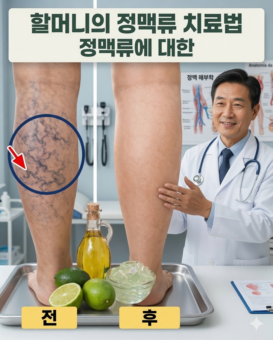 할머니의 하지정맥류 비법: 알로에 베라, 사과식초, 레몬의 효능 공개