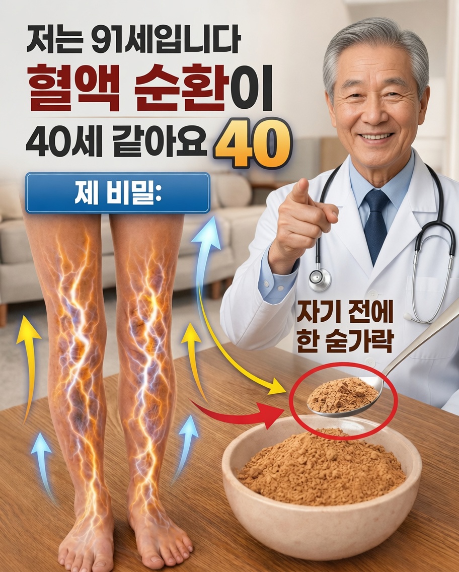 노인: 잠들기 전에 이것을 섭취해 밤 동안 다리 혈액순환을 개선하세요 – 더 따뜻한 발로 아침을 맞이하세요!