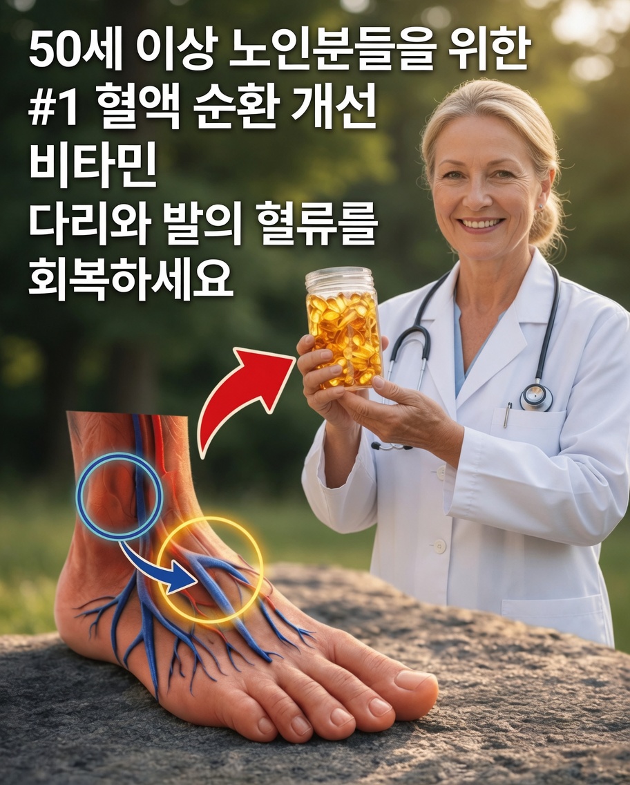 60세 이상이신가요? 다리와 발의 혈액순환을 개선하는 데 도움이 될 수 있는 필수 비타민을 알아보세요