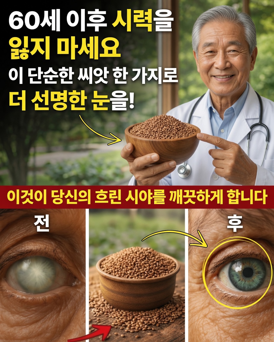작은 씨앗 하나가 시간이 지나도 자연스럽게 시력을 보호하는 데 어떻게 도움이 될 수 있을까