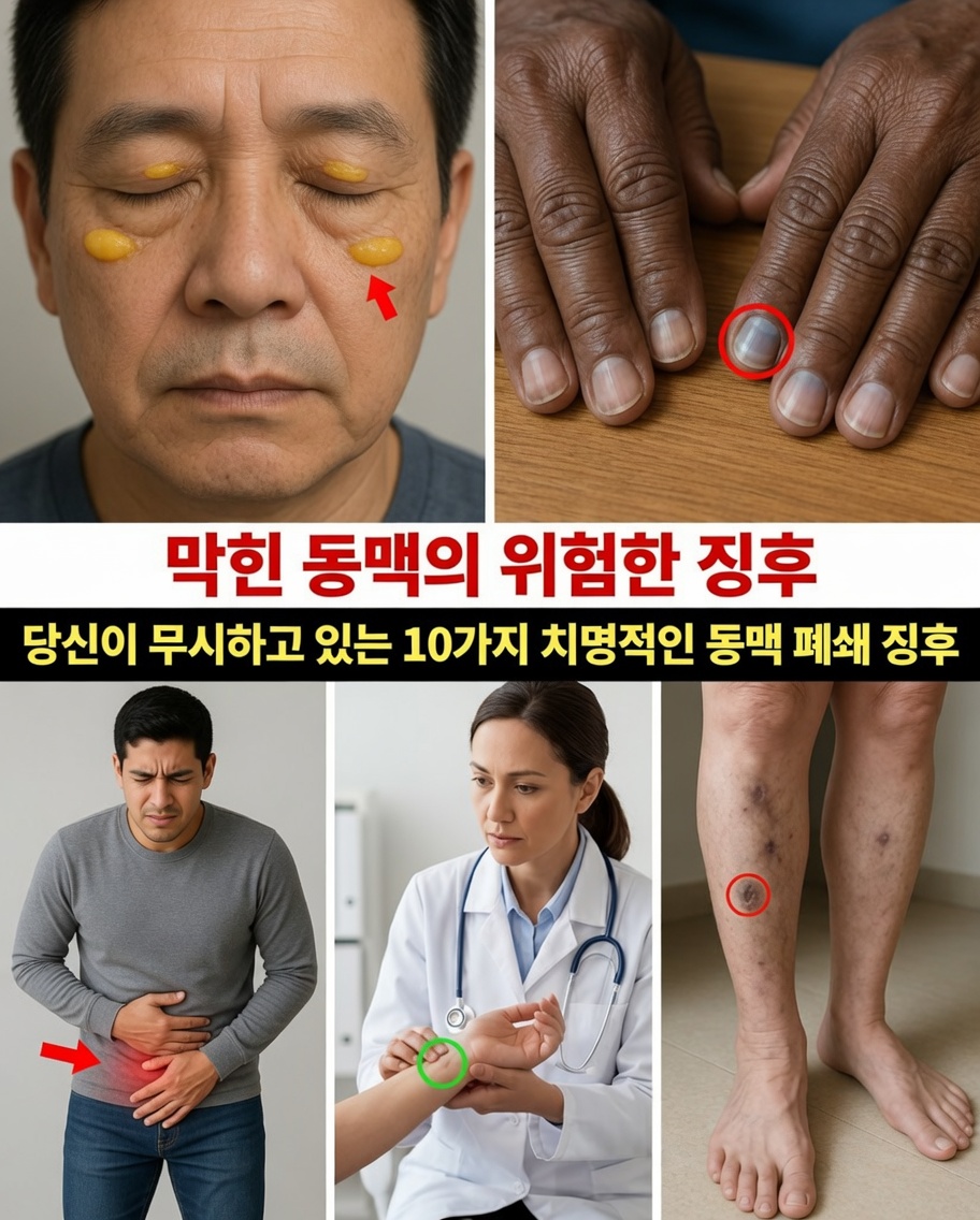 아마 무시하고 있는 동맥 막힘의 위험 신호 10가지 – #10은 제때 발견하면 당신의 생명을 구할 수 있습니다