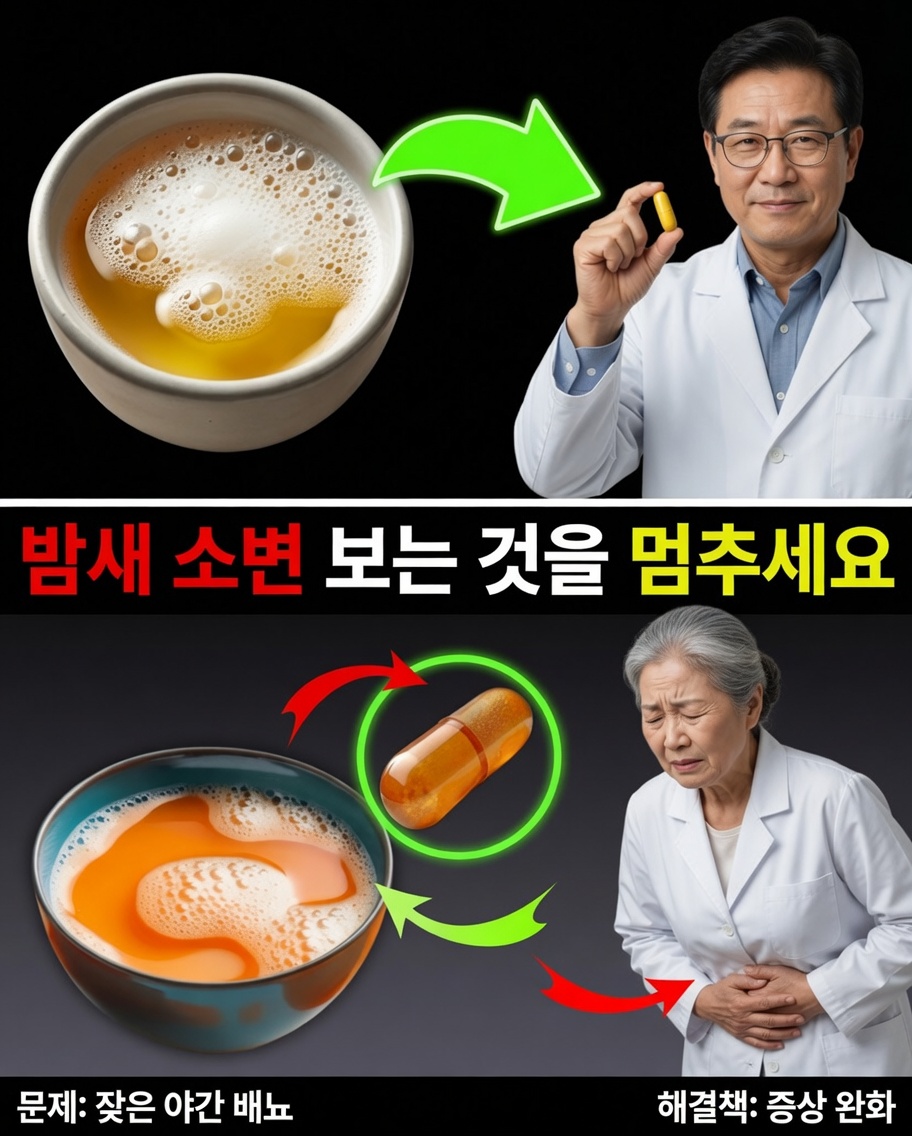 밤에 소변을 보는 횟수를 자연스럽게 줄이는 데 도움이 될 수 있는 작은 비타민 3가지