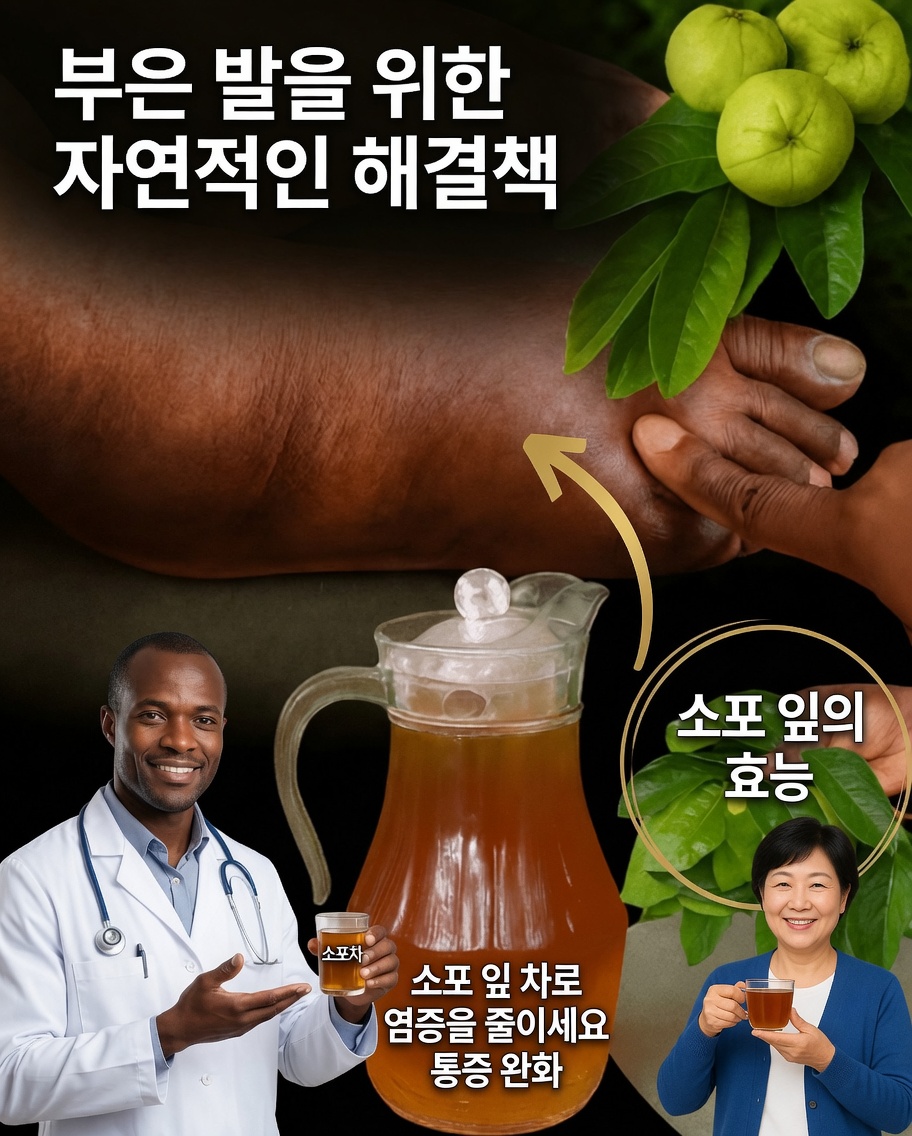 부은 다리를 진정시키는 자연의 비밀: 절대 무시하면 안 되는 구아바 잎차