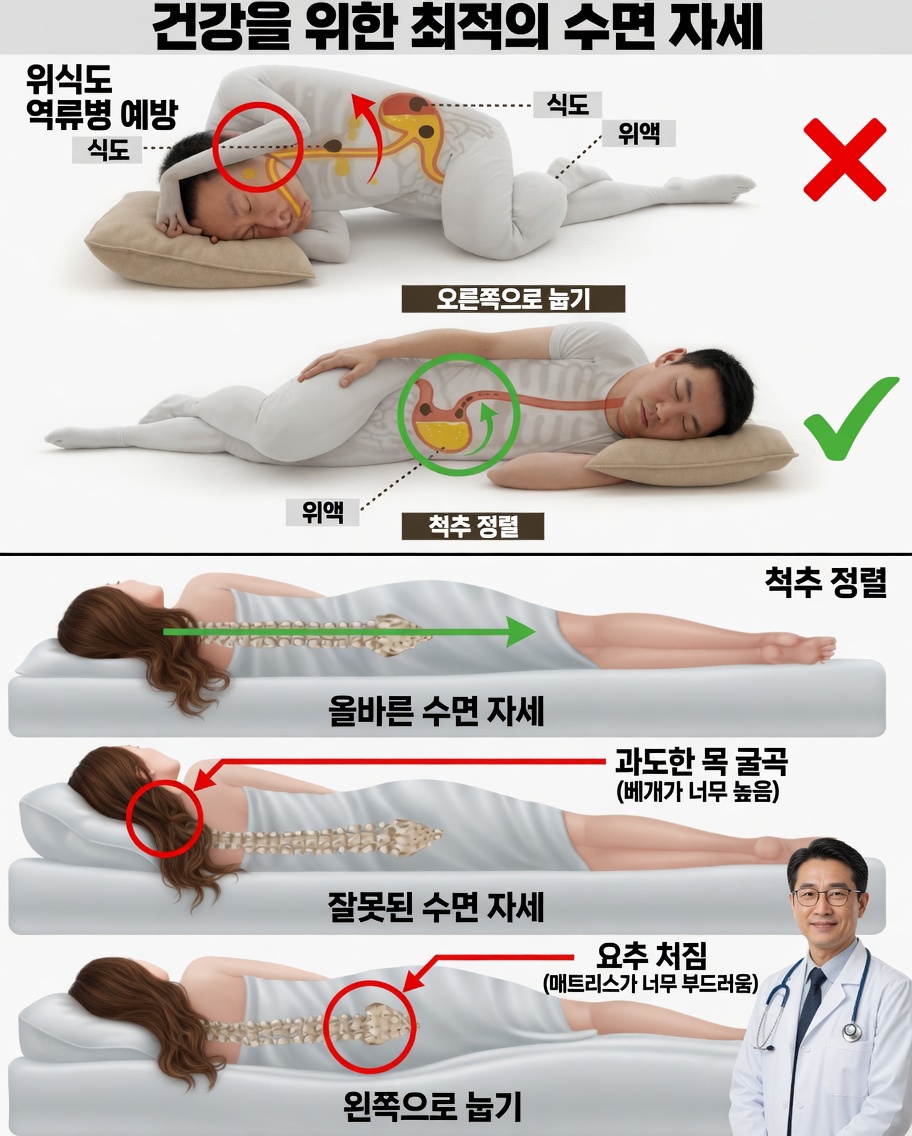 건강을 자연스럽게 바꿀 수 있는 왼쪽으로 자는 7가지 놀라운 이점