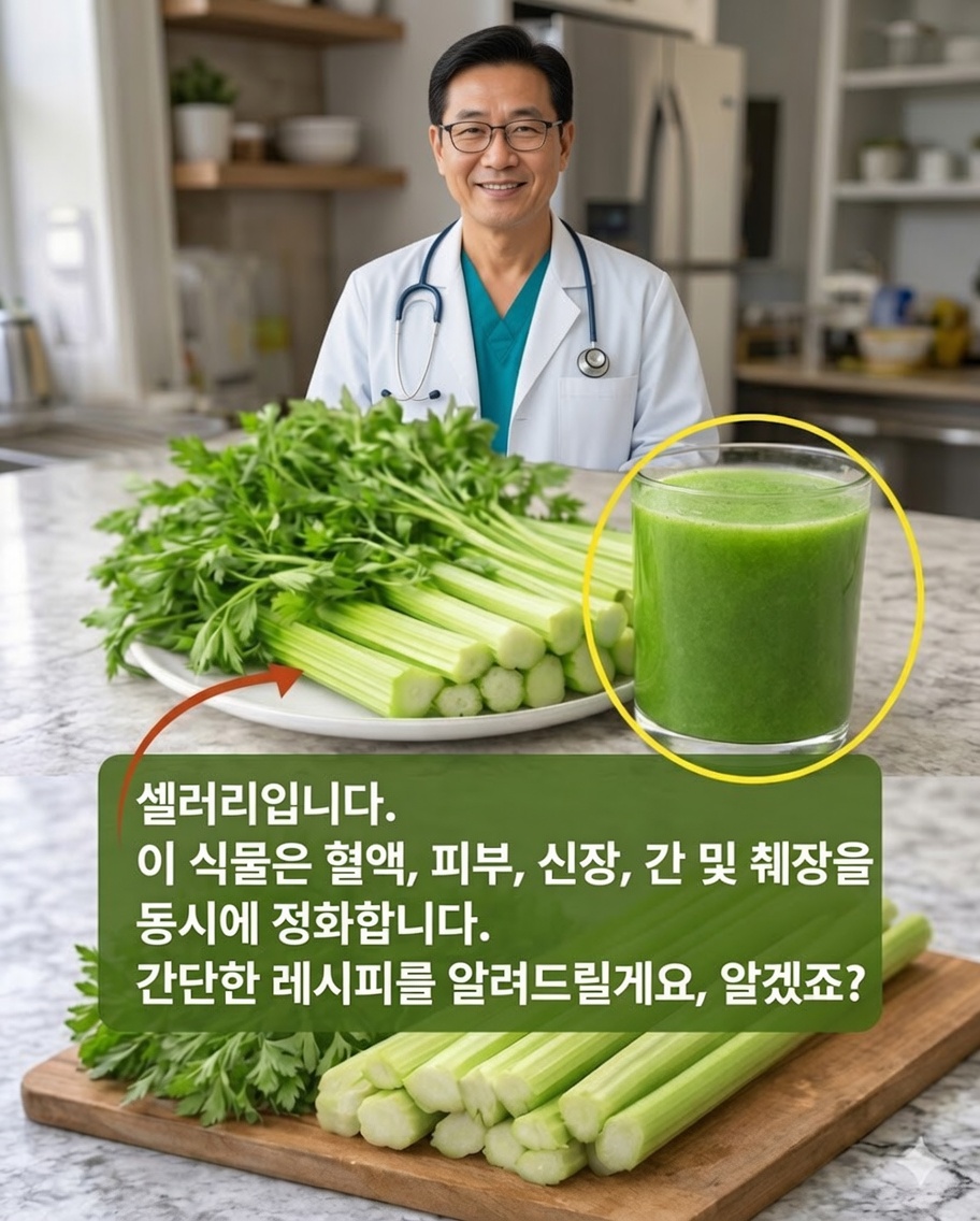 셀러리, 파슬리, 레몬 그린 주스로 하루를 상쾌하게 (더 가볍게 느끼는 간단한 방법)
