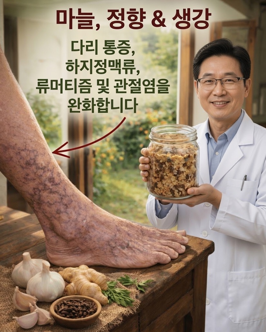 마늘, 생강, 정향의 조합이 피로한 다리와 아픈 관절을 완화하는 데 어떻게 도움이 되는지 알아보세요