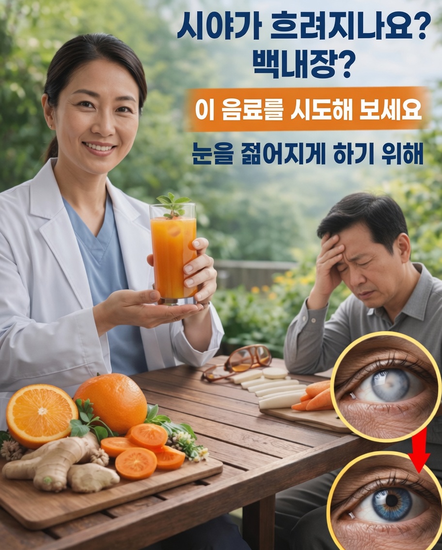 간단한 수제 주스 한 잔으로 눈 건강을 자연스럽게 지원하는 방법