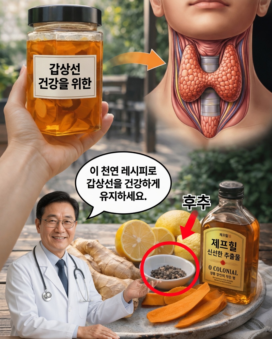 강황, 생강, 레몬으로 만든 간단한 레시피로 갑상선 건강을 자연스럽게 지원하는 방법