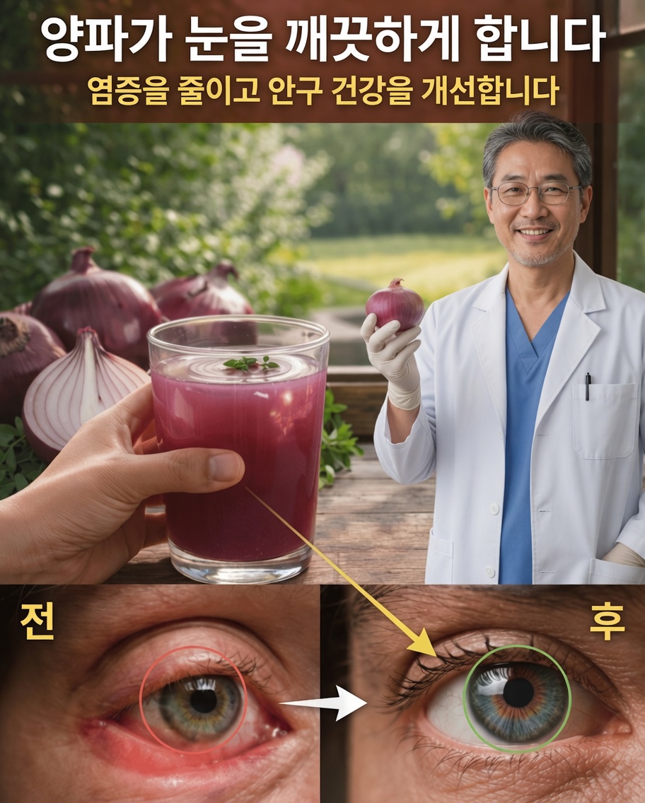 집에서 양파로 눈 건강을 자연스럽게 관리하는 방법: 효과적인 간단한 팁