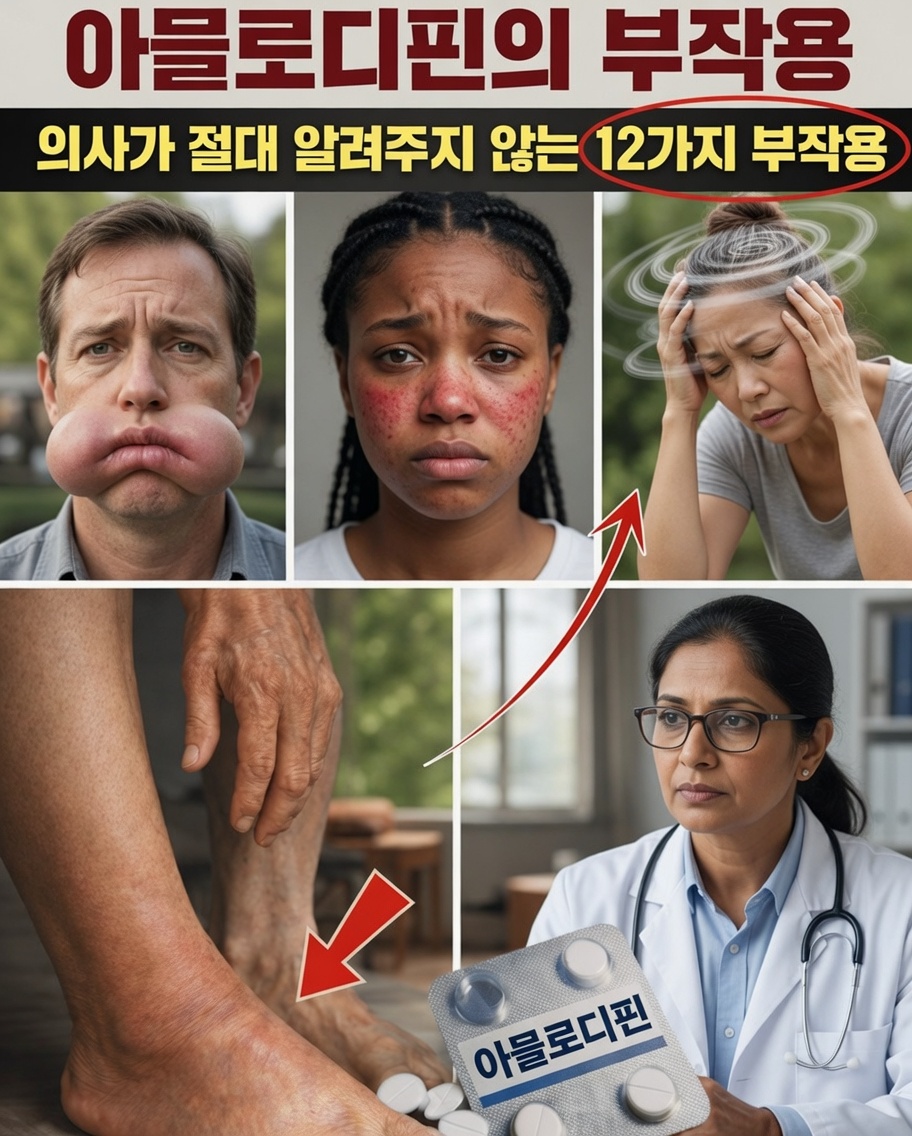 암로디핀의 주요 부작용 12가지: 의사들이 항상 강조하지 않는 것들