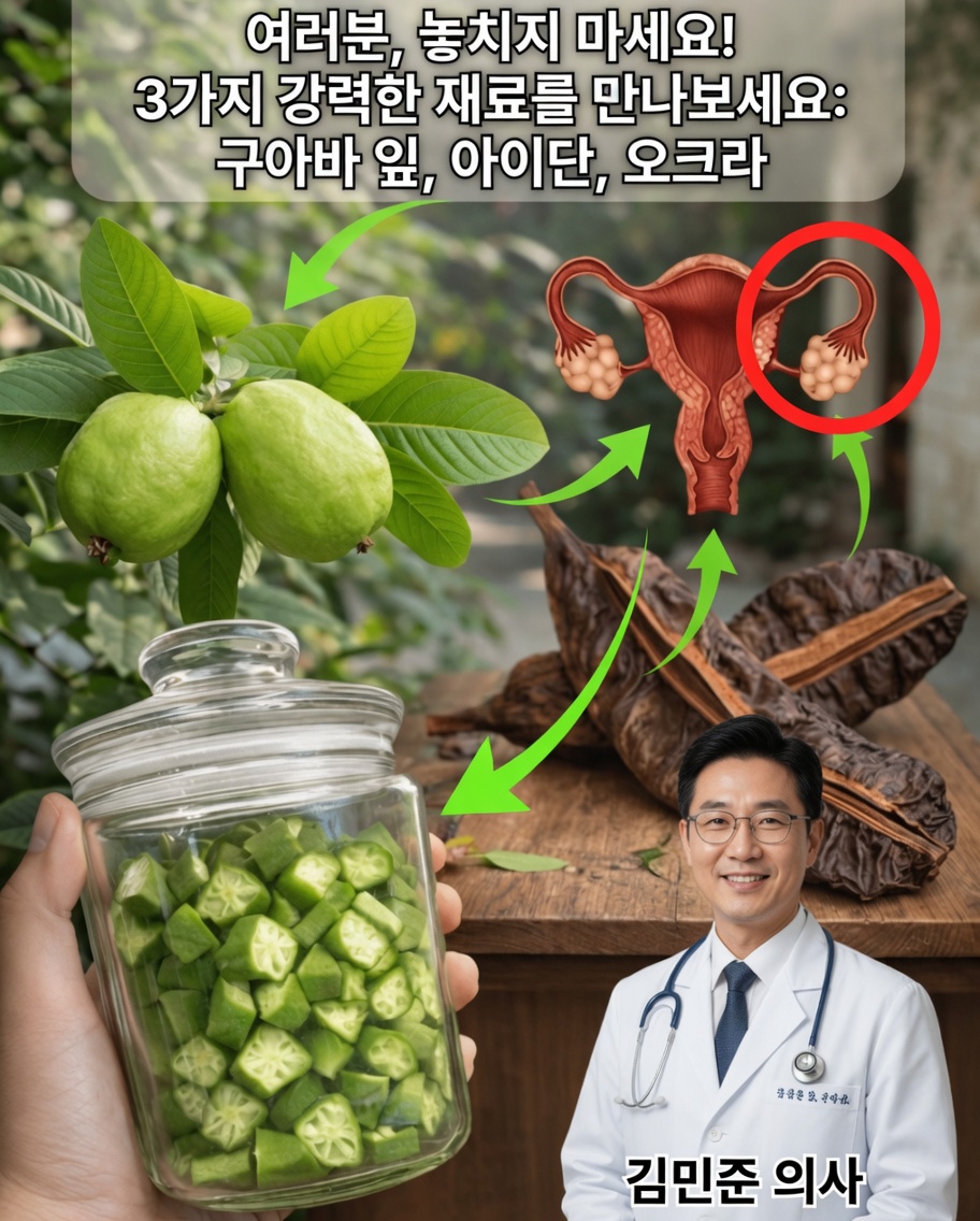 많은 여성들이 일상 건강을 위해 활용하고 있는 천연 재료 3가지 알아보기: 구아바 잎, 아이다न 열매, 오크라