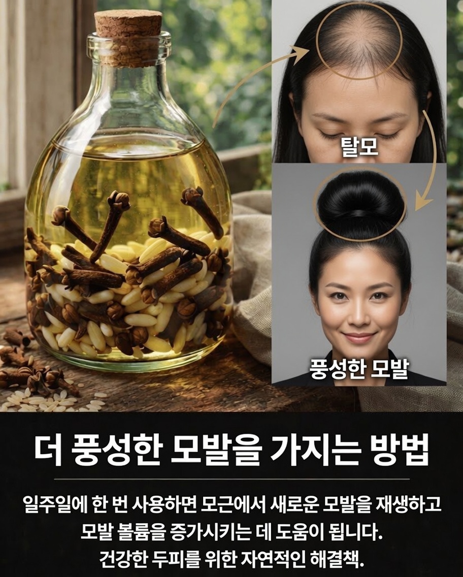 더 강하고 풍성한 머릿결을 위한 천연 정향과 쌀 오일 만드는 방법