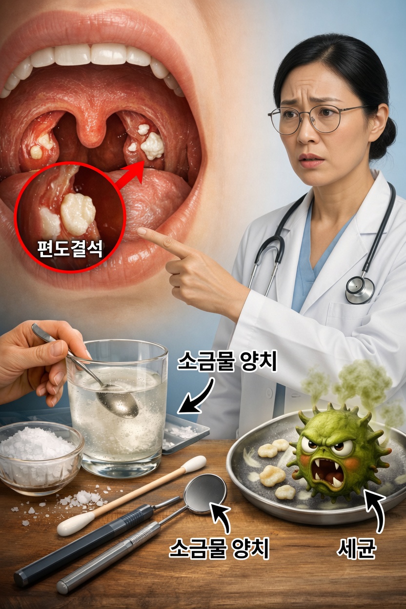 왜 작고 하얀 악취 나는 돌들이 계속 입안에서 생길까요?