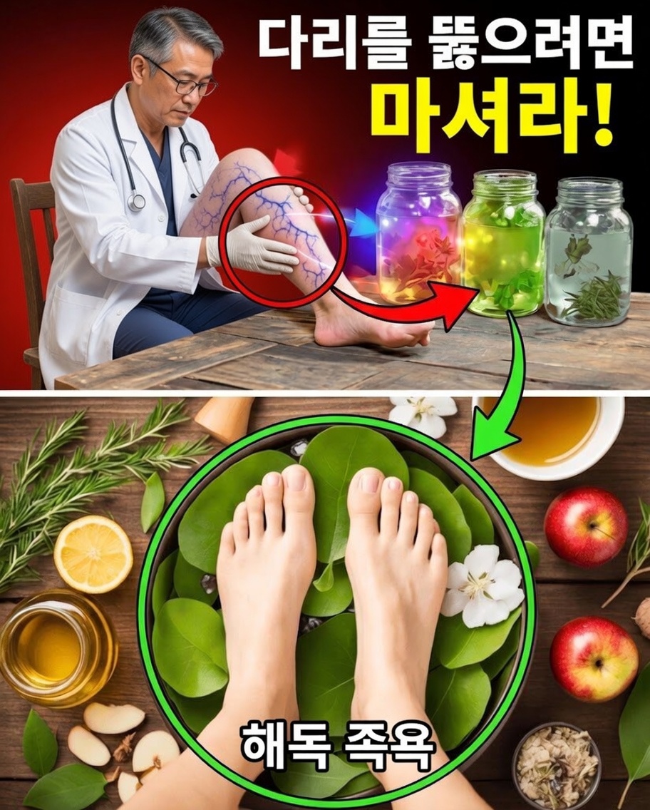다리 혈액순환과 혈류를 촉진하는 천연 음료 TOP 5(바버라 오닐에서 영감)