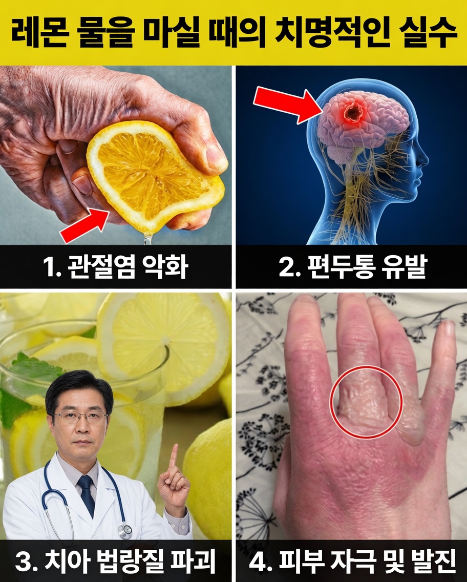 레몬수를 마셔라 — 하지만 이 흔한 실수 15가지는 절대 하지 마라