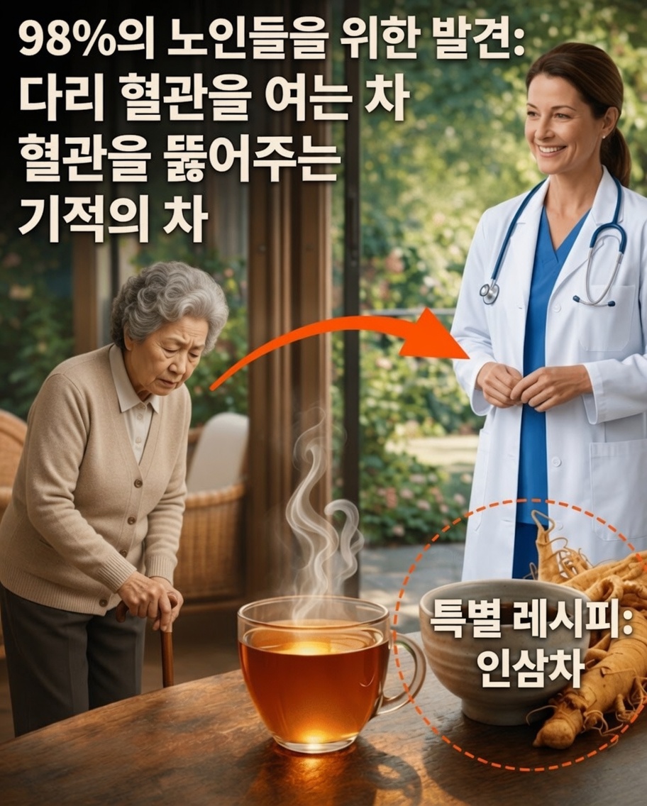 60세 이상? 다리 혈액순환 개선, 근육 회복, 보행 시 편안함에 도움 될 수 있는 간단한 차 3가지 알아보기