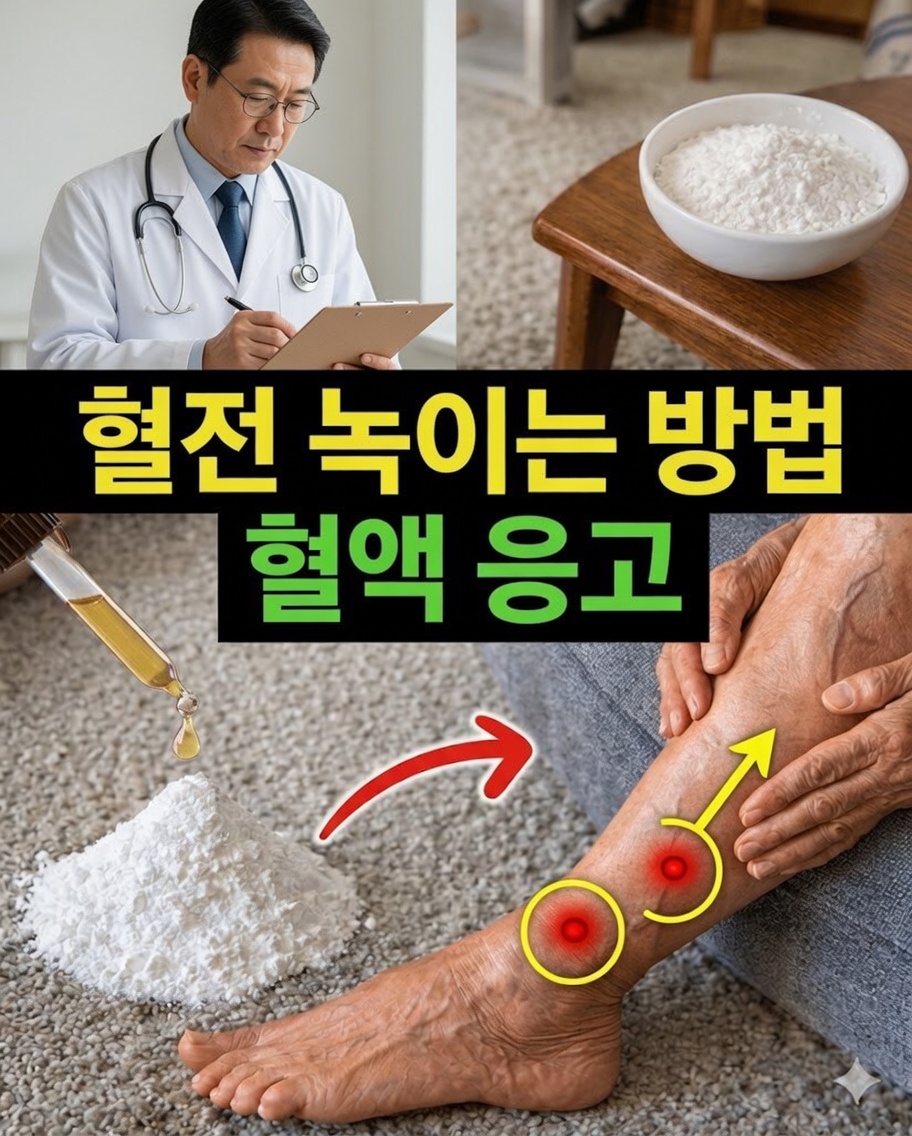 40세 이후 자연스럽게 혈액순환을 개선하고 혈전 위험을 줄이는 아침 습관 5가지