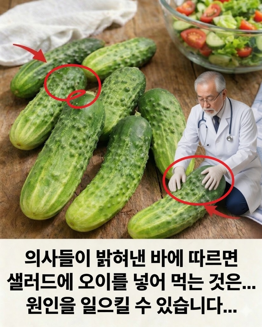 의사들이 매일 샐러드에 오이를 먹을 때 실제로 무슨 일이 일어나는지 밝히다