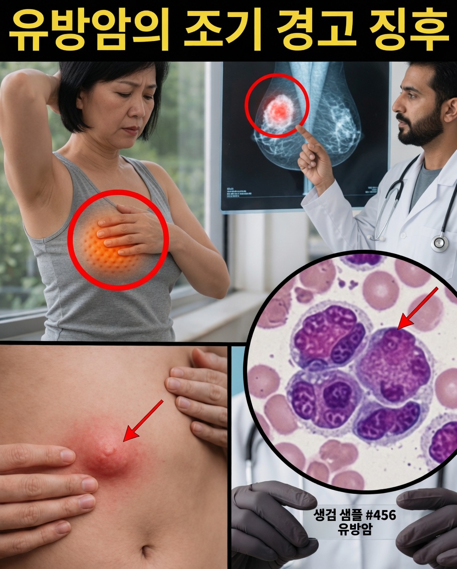 모든 여성이 알아야 할 유방암의 10가지 경고 신호와 증상