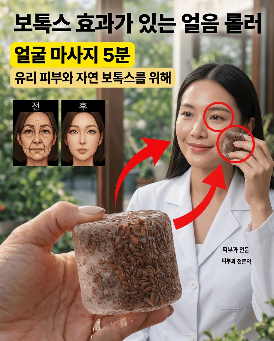 5분 천연 얼음 페이셜을 루틴에 포함해 빛나는 피부를 만드는 방법