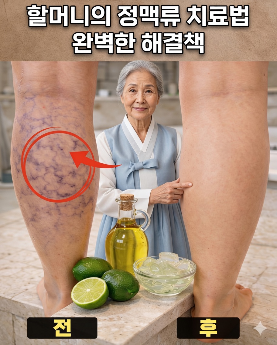 정맥류를 위한 할머니의 비밀 민간요법: 알로에 베라, 사과식초, 레몬 공개