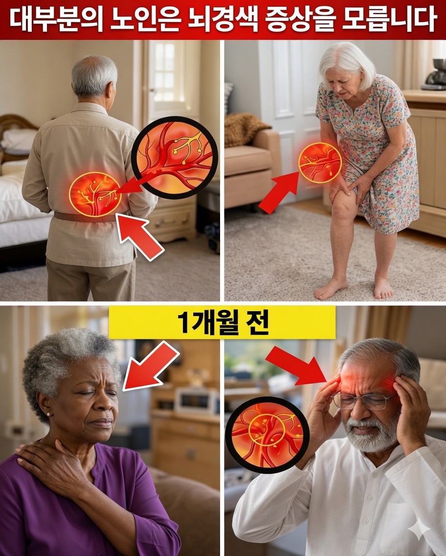 60세 이상에서 나타나는 열공성 뇌졸중의 7가지 경고 신호(거의 아무도 4번은 알아차리지 못한다)