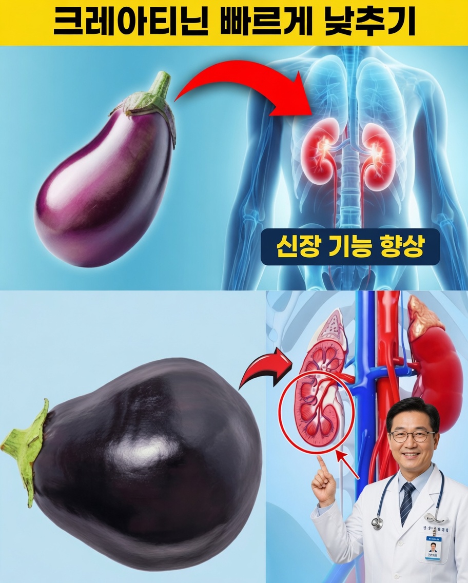 크레아티닌을 자연스럽게 낮추고 신장을 활력 있게 하는 강력한 슈퍼푸드 6가지