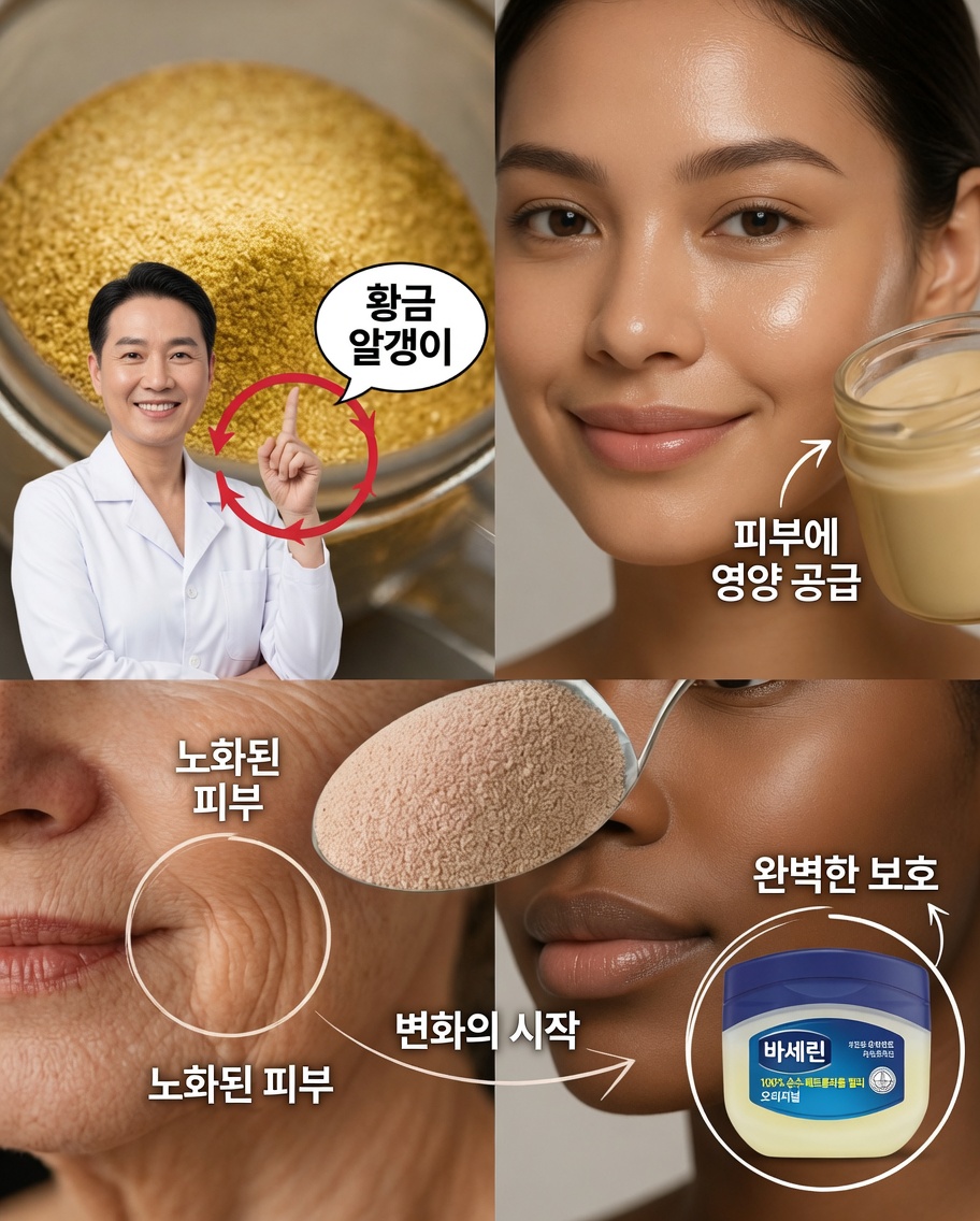 효모와 바셀린이 3분 만에 주름을 없앤다 — 70세에도