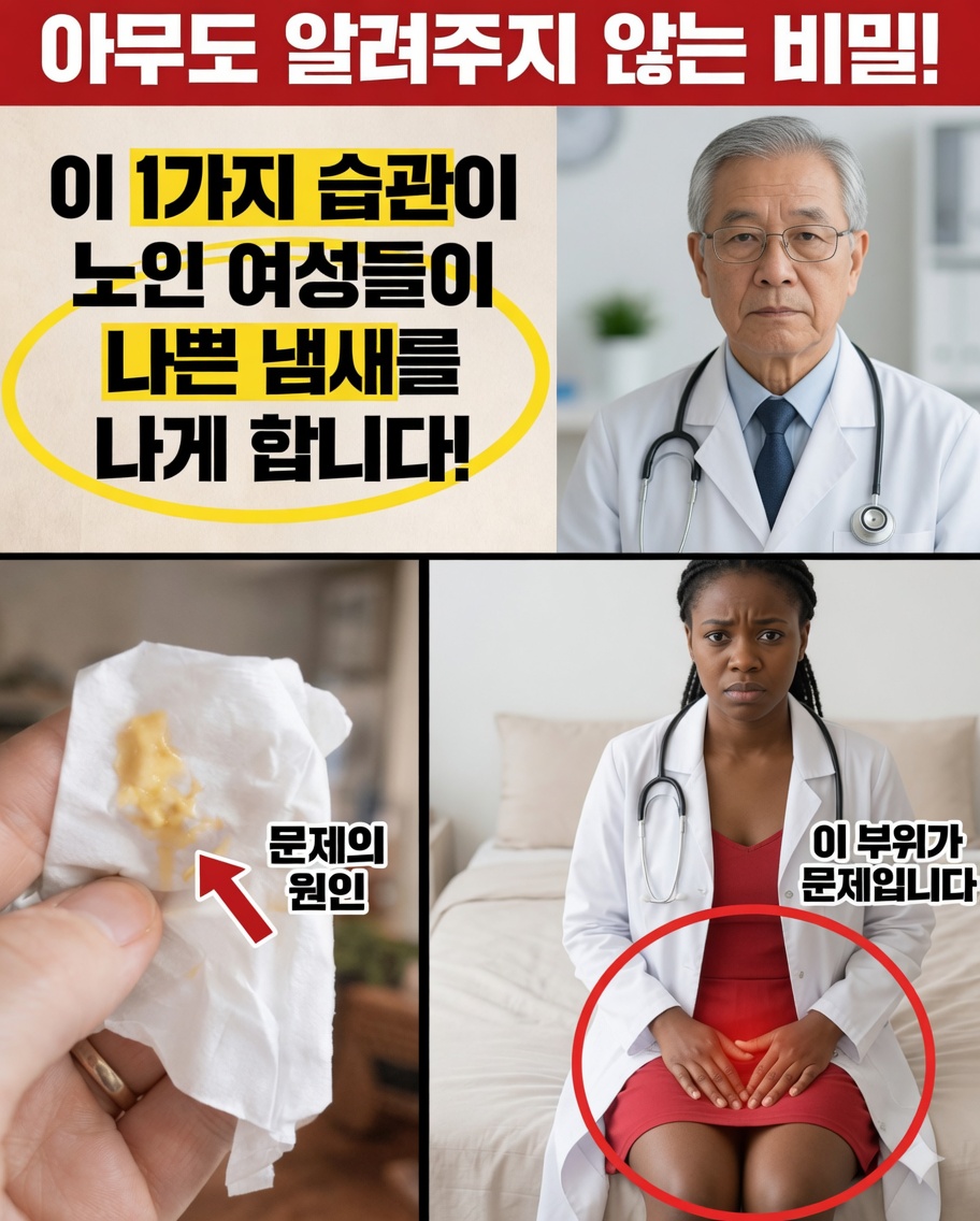 산부인과 의사들이 경고합니다: 흔한 위생 습관이 고령 여성의 질 냄새를 악화시킬 수 있습니다