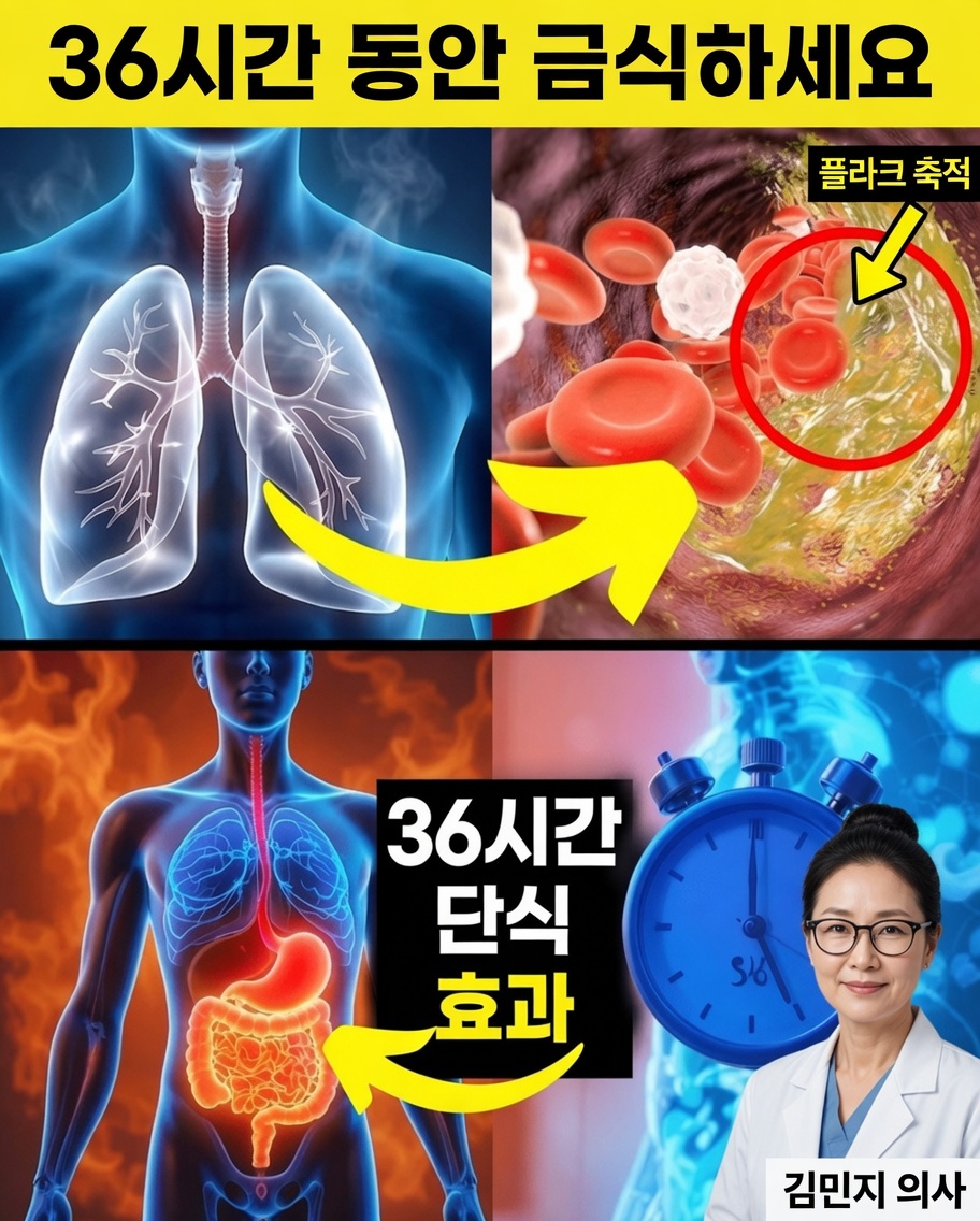 의사들은 모든 것을 말해주지 않는다! 36시간 동안 아무것도 먹지 않으면 무슨 일이 일어날까